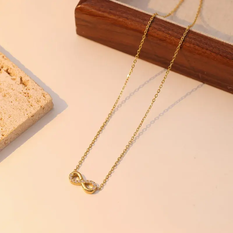 Golden Infinity Necklace - FY0263